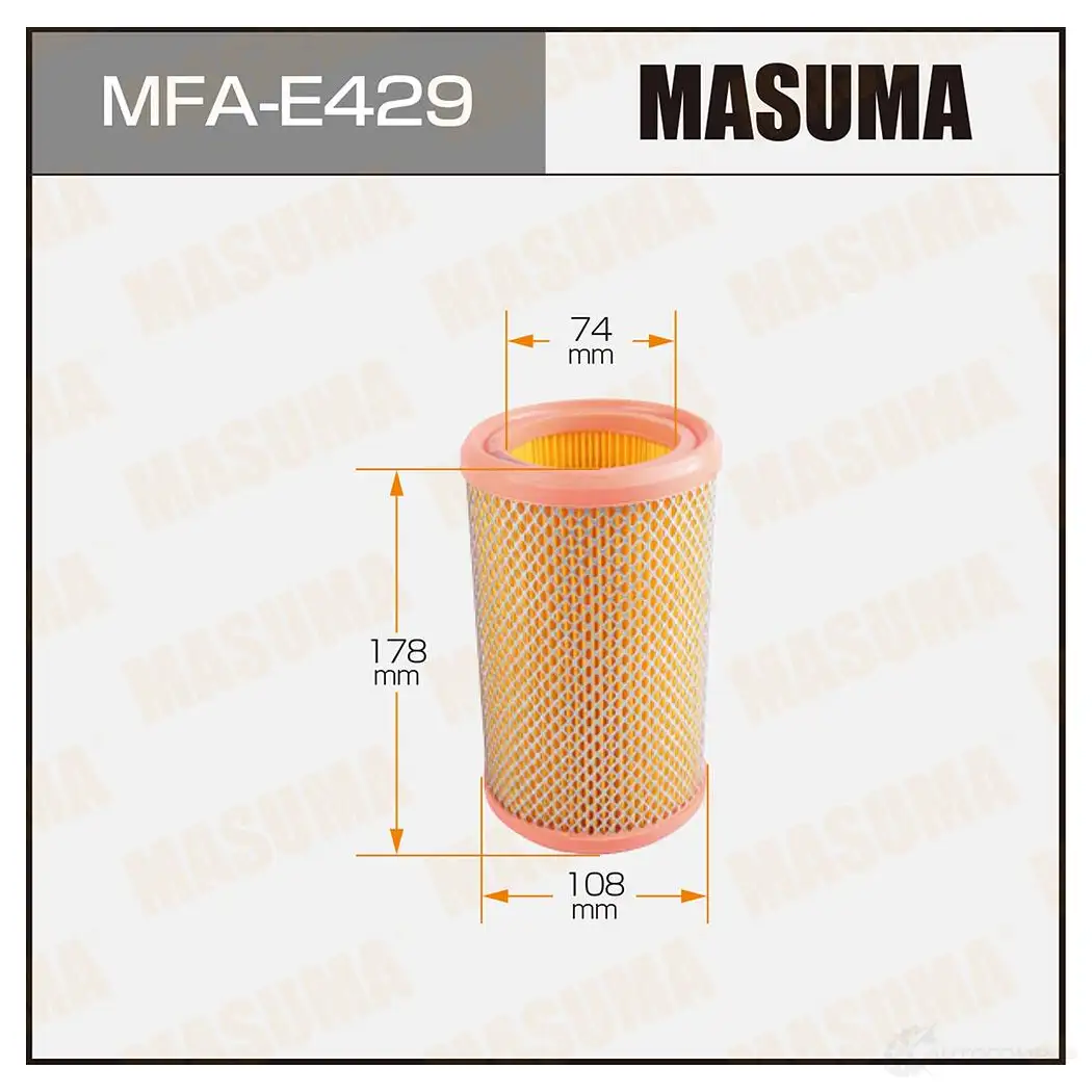 Фильтр воздушный MASUMA 6ZL7 A 4560116764662 1422884478 MFA-E429 изображение 0