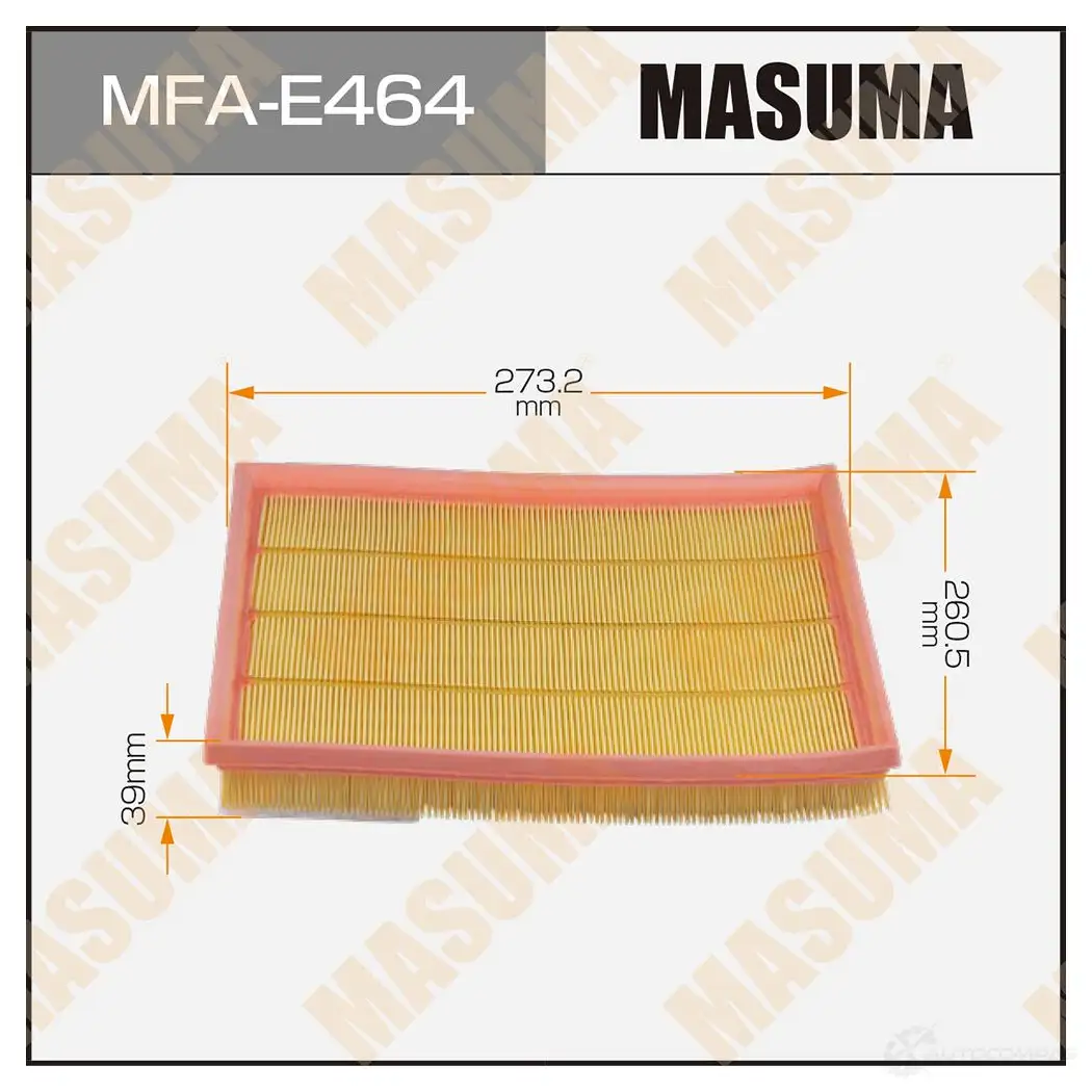 Фильтр воздушный MASUMA Q2QG M MFA-E464 1439698130