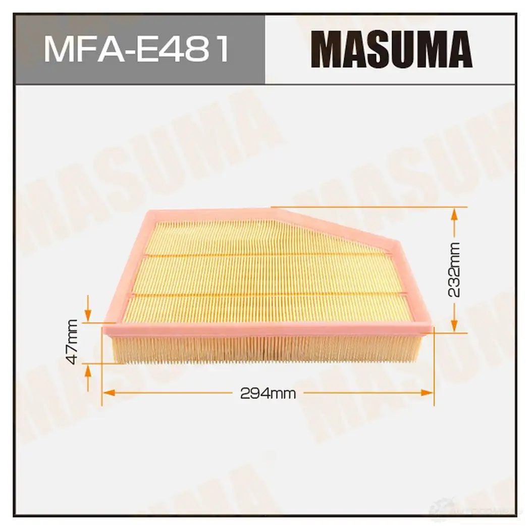 Фильтр воздушный MASUMA 1439698135 5TWD Q MFA-E481 изображение 0