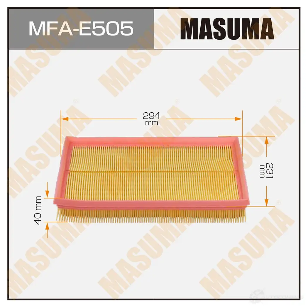 Фильтр воздушный MASUMA HFN1 G 1439698140 MFA-E505 изображение 0