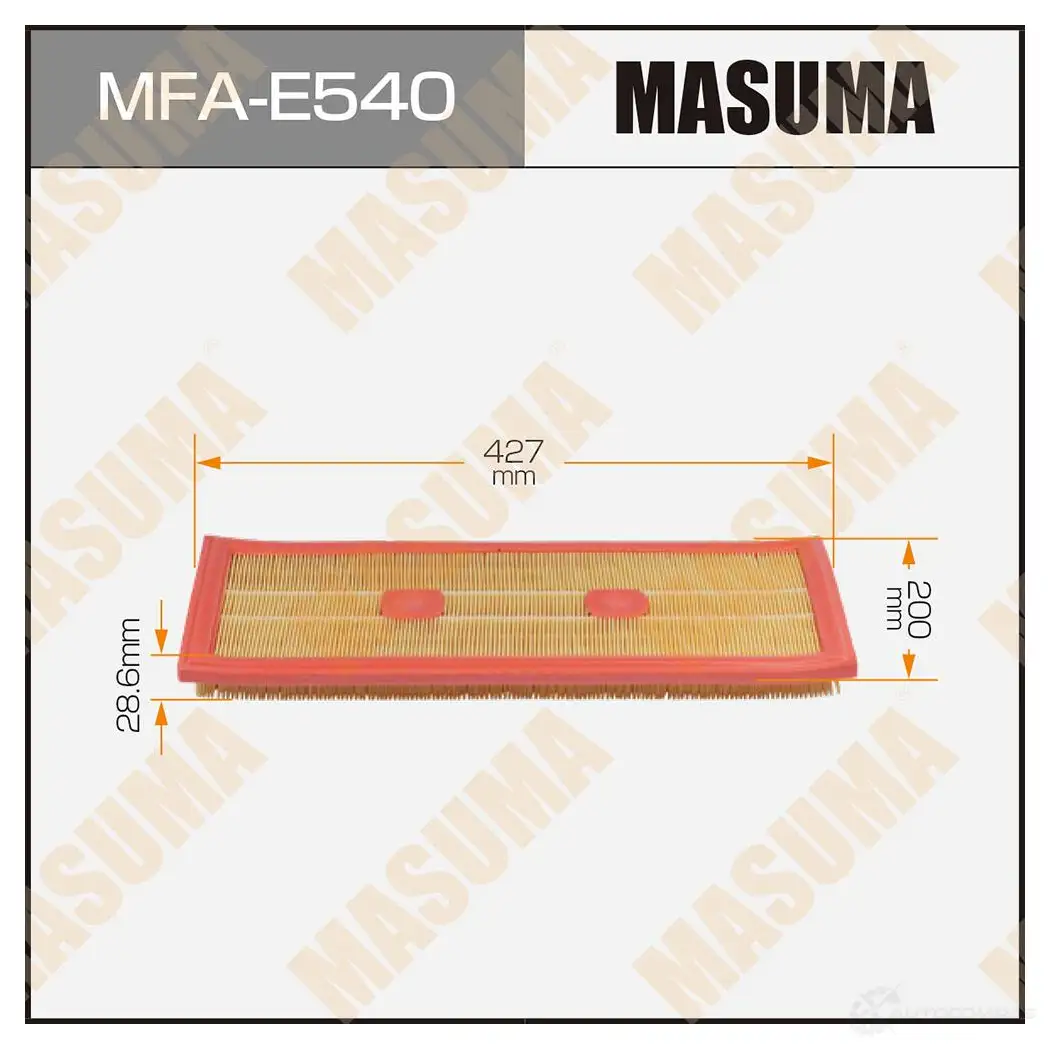 Фильтр воздушный MASUMA K8 GFS MFA-E540 1439698154 изображение 0