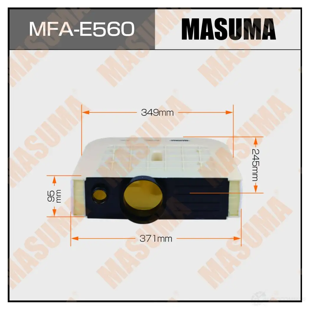 Фильтр воздушный MASUMA BZ 8LO MFA-E560 1439698156 изображение 0