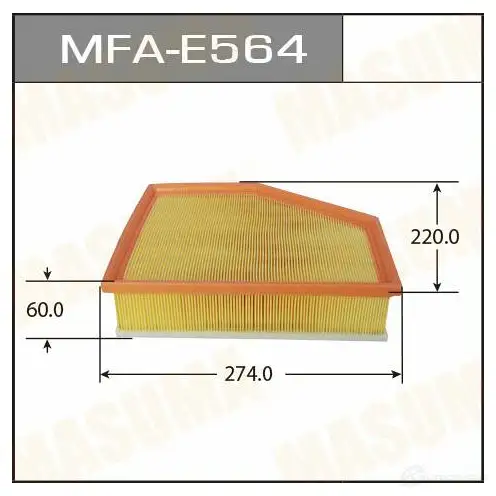 Фильтр воздушный MASUMA 1439698157 OG 640I MFA-E564 изображение 0
