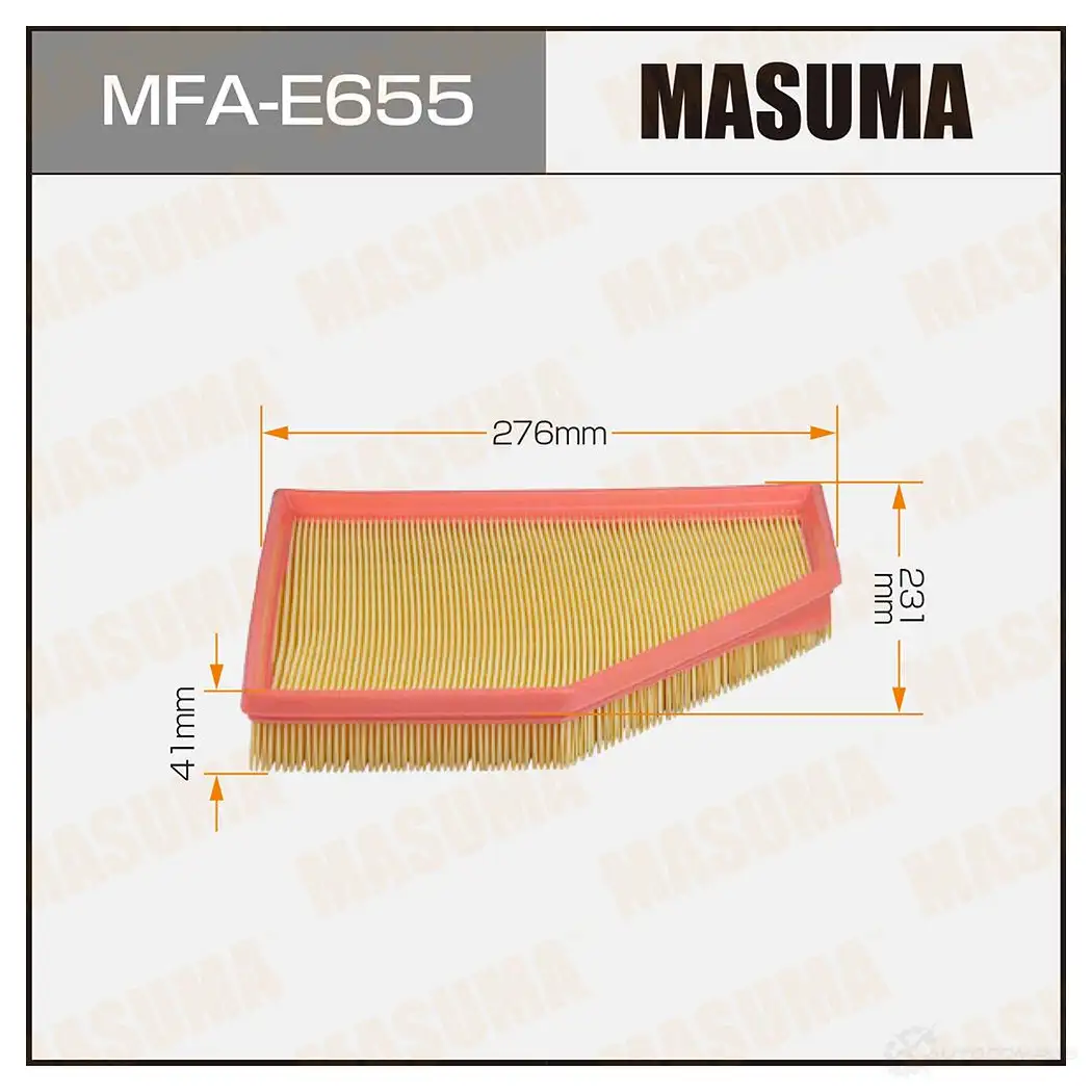 Фильтр воздушный MASUMA MFA-E655 Y63 7LBM 1439698165 изображение 0