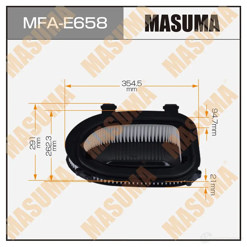 Фильтр воздушный MASUMA 1439698167 MFA-E658 H8O 5W