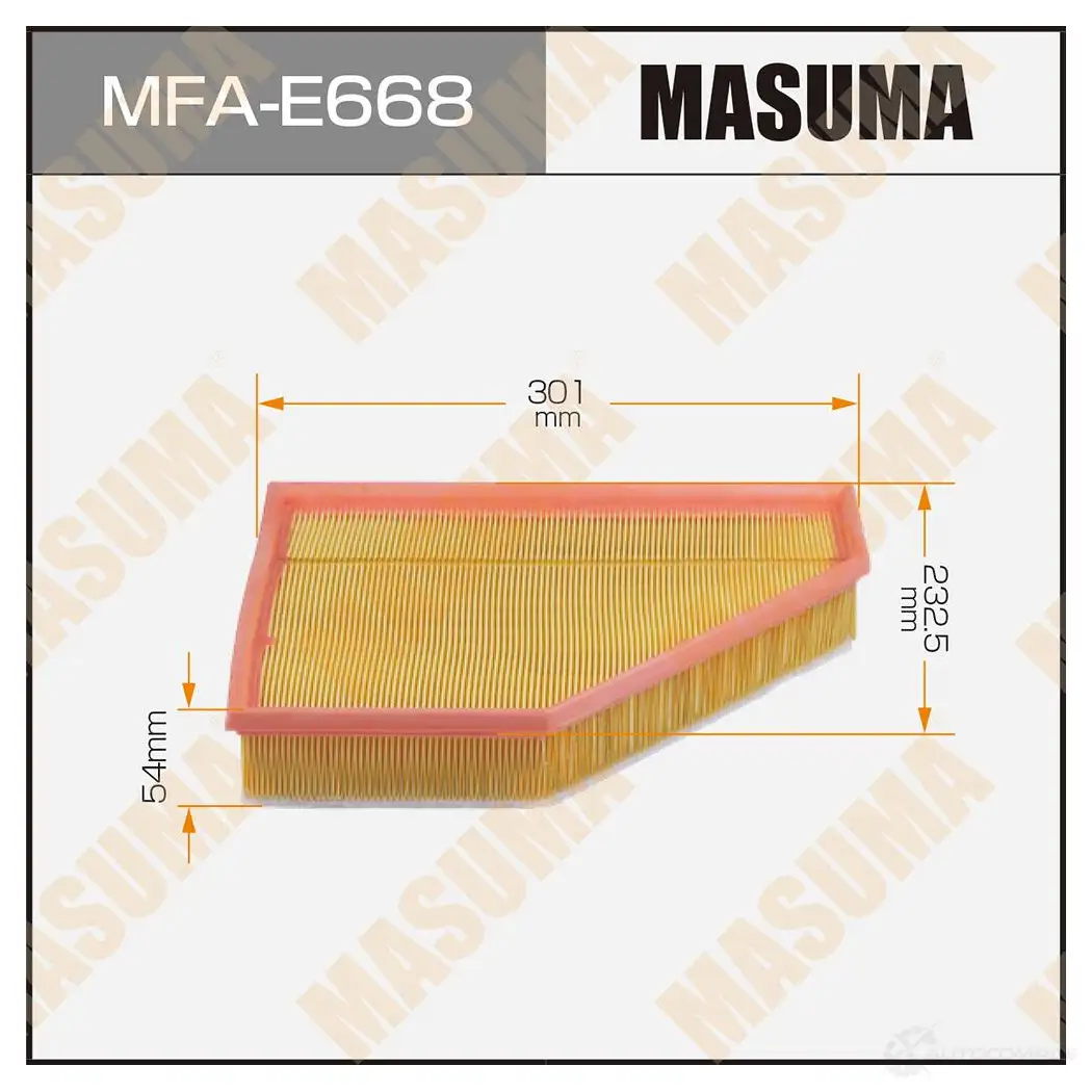 Фильтр воздушный MASUMA MFA-E668 XA W92 1439698171