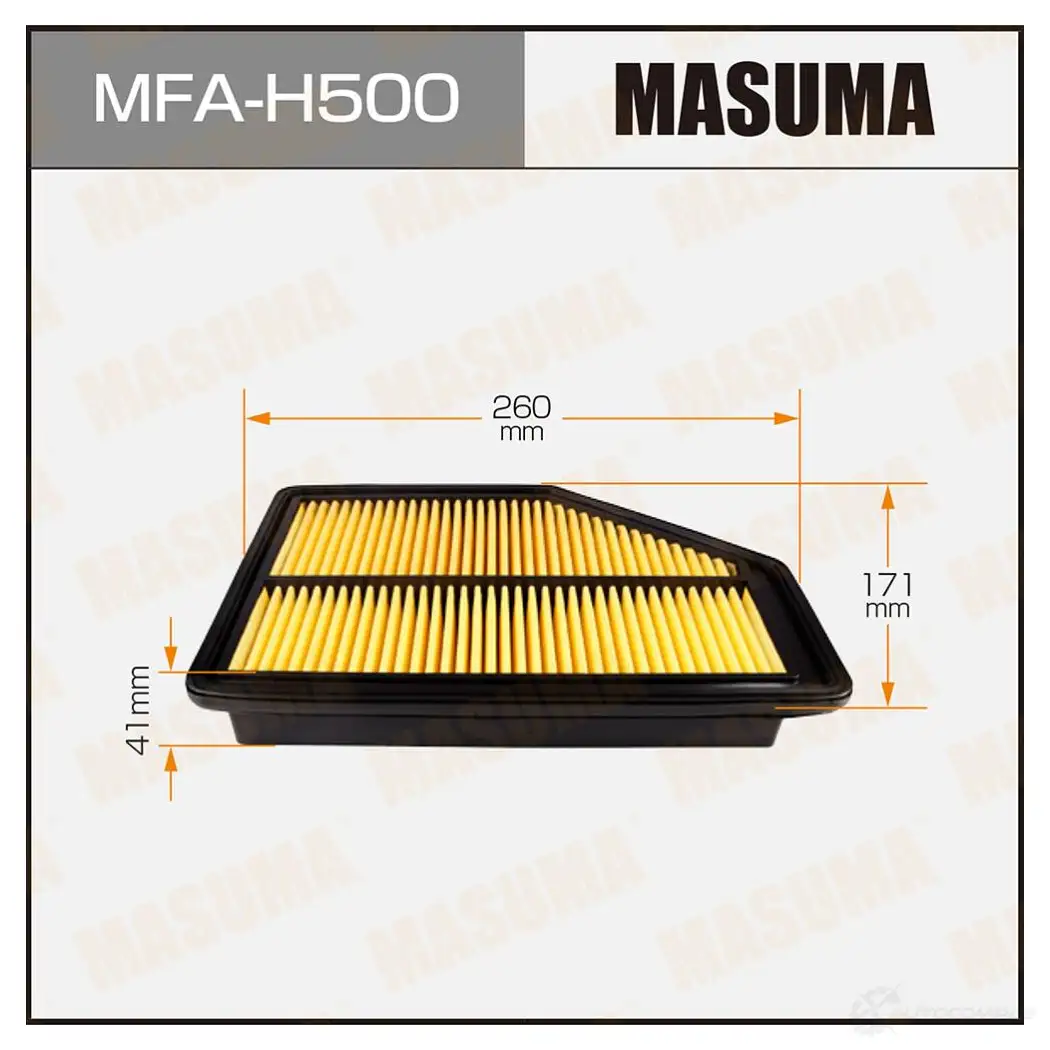 Фильтр воздушный MASUMA MFA-H500 4560116762293 1420577443 UZ8 N04 изображение 0