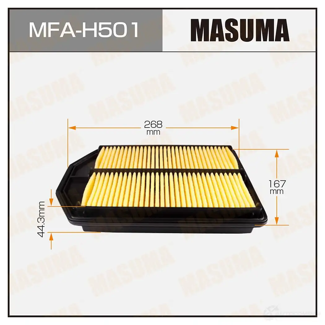 Фильтр воздушный MASUMA 4560116762309 MFA-H501 9 A08VQ 1420577123 изображение 0
