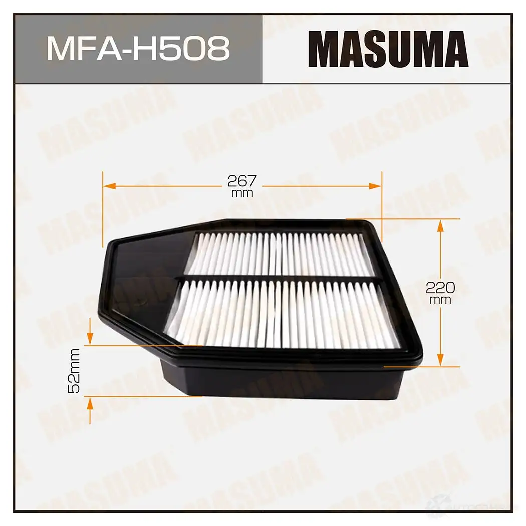 Фильтр воздушный MASUMA XM3 TM7W 4560116764792 1422884369 MFA-H508 изображение 0