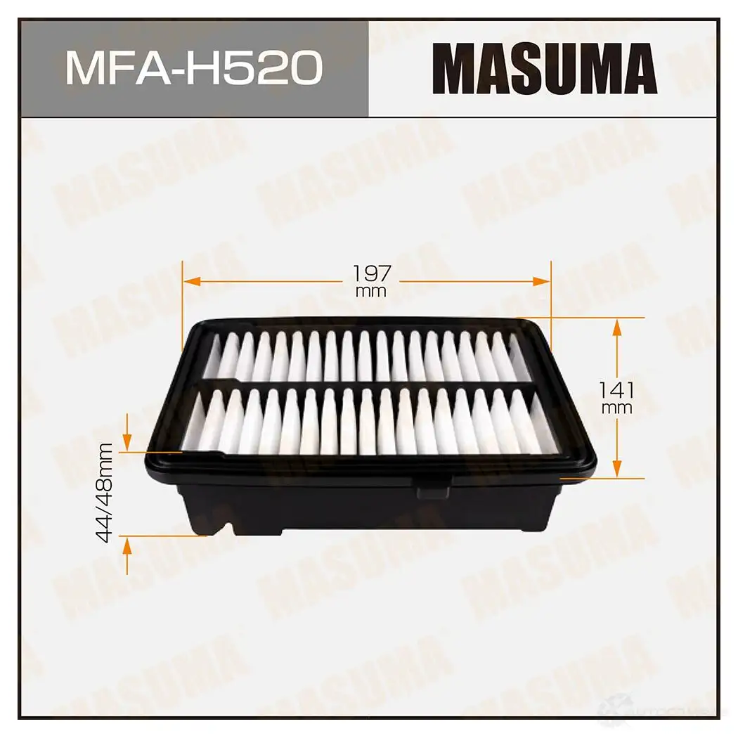 Фильтр воздушный MASUMA 4Y42 S 4560116765553 1422884361 MFA-H520 изображение 0