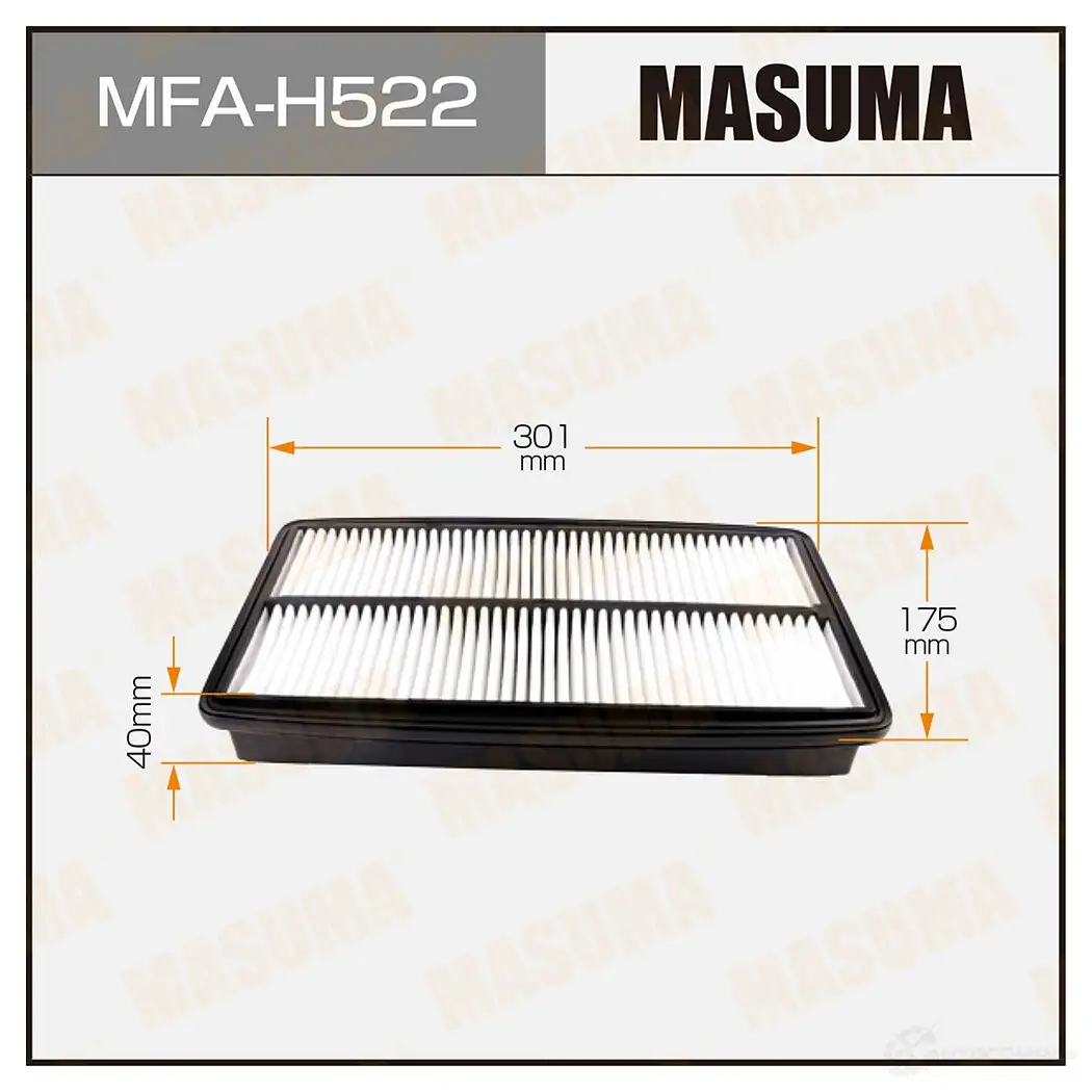 Фильтр воздушный MASUMA MFA-H522 0THF9 P 1422884360 4560116765454 изображение 0