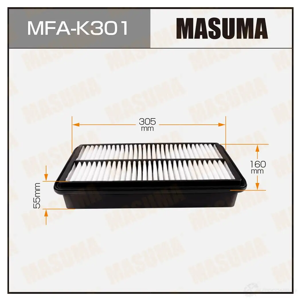 Фильтр воздушный MASUMA 4560116762835 6J7 OUU MFA-K301 1422884358 изображение 0