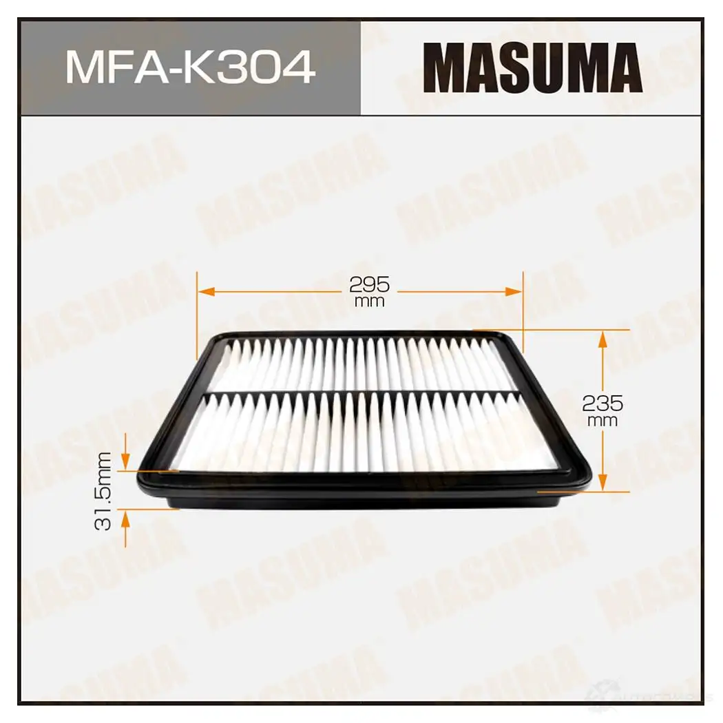 Фильтр воздушный MASUMA 1420577457 MFA-K304 C0 8B4 4560116762804 изображение 0