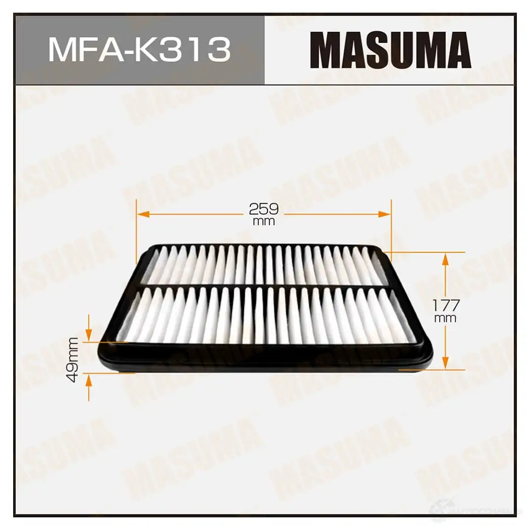 Фильтр воздушный MASUMA XSYV NF 4560116762859 MFA-K313 1420577447 изображение 0