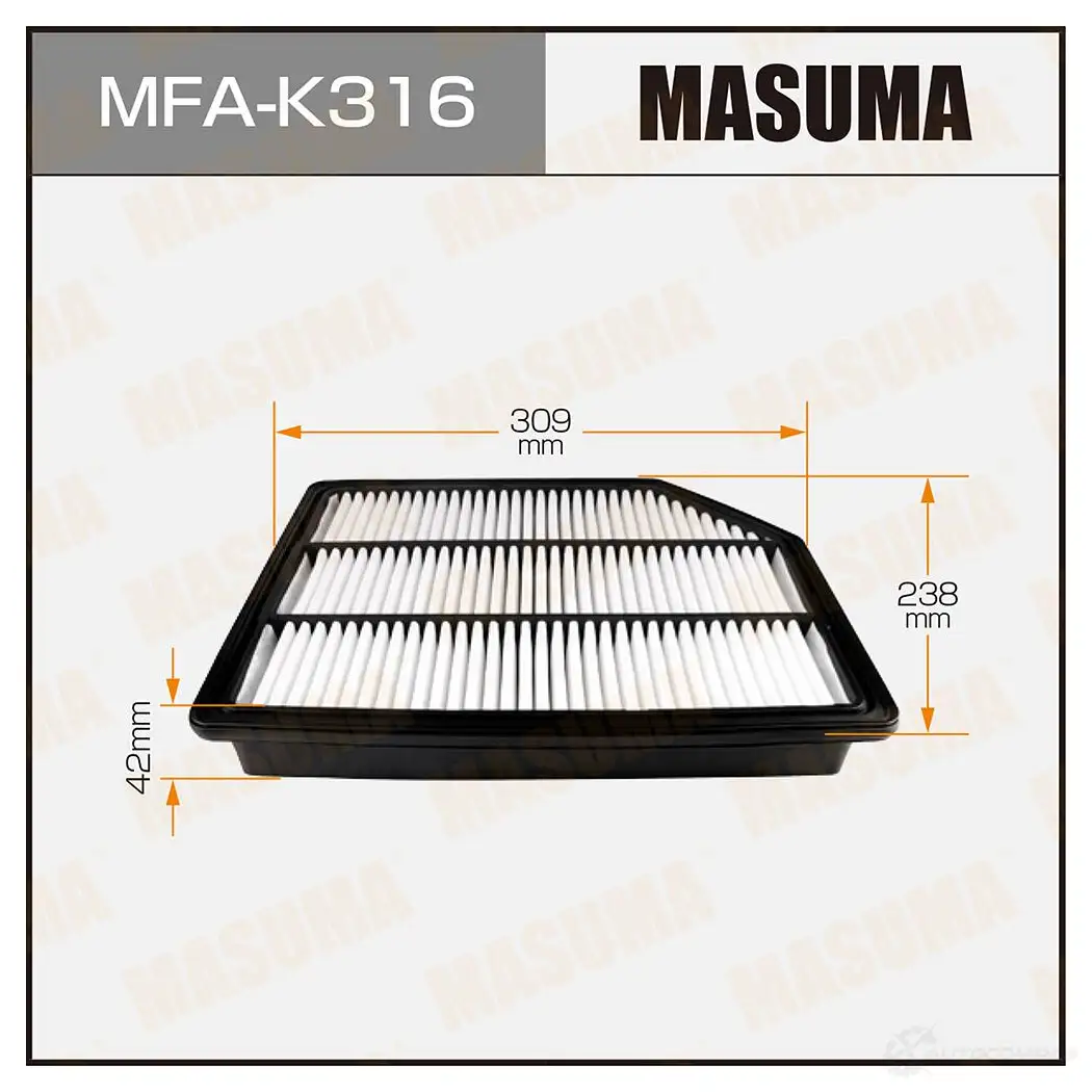 Фильтр воздушный MASUMA 4560116763269 B AP9W0Z MFA-K316 1422884497
