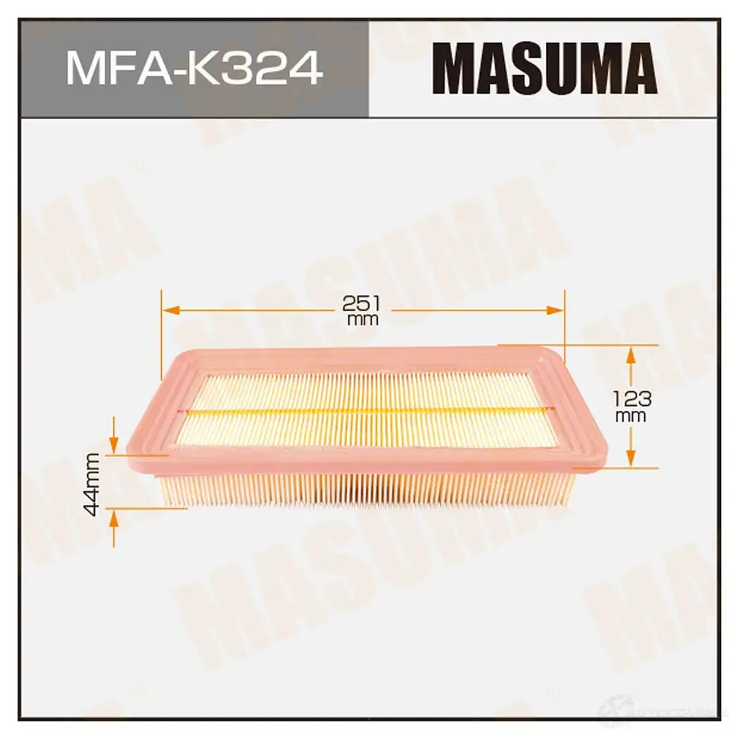 Фильтр воздушный MASUMA MFA-K324 V FT0CG7 1422884380 4560116763283 изображение 0