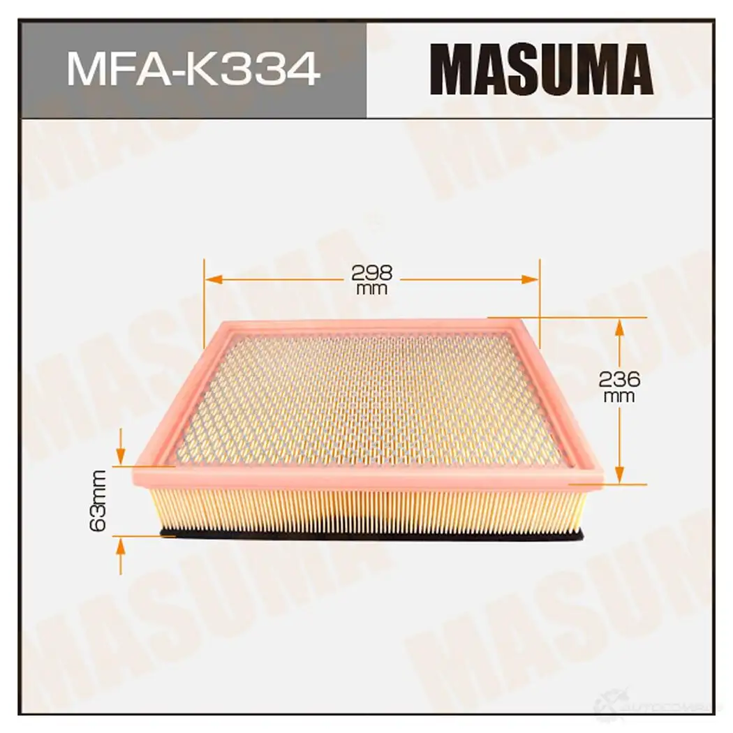 Фильтр воздушный MASUMA W1 VOF 4560116764655 MFA-K334 1420577454 изображение 0