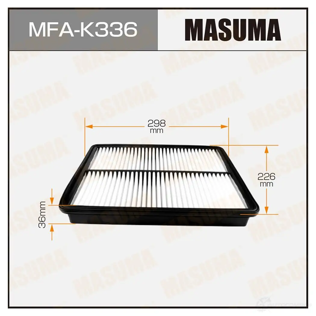 Фильтр воздушный MASUMA 4560116765560 MFA-K336 93F P20 1422884377 изображение 0