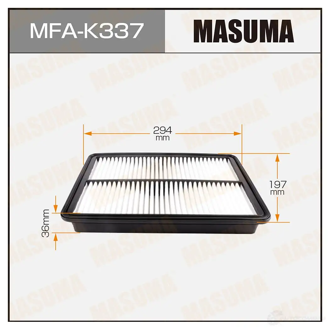 Фильтр воздушный MASUMA I9LU 5 1422884376 4560116765577 MFA-K337 изображение 0