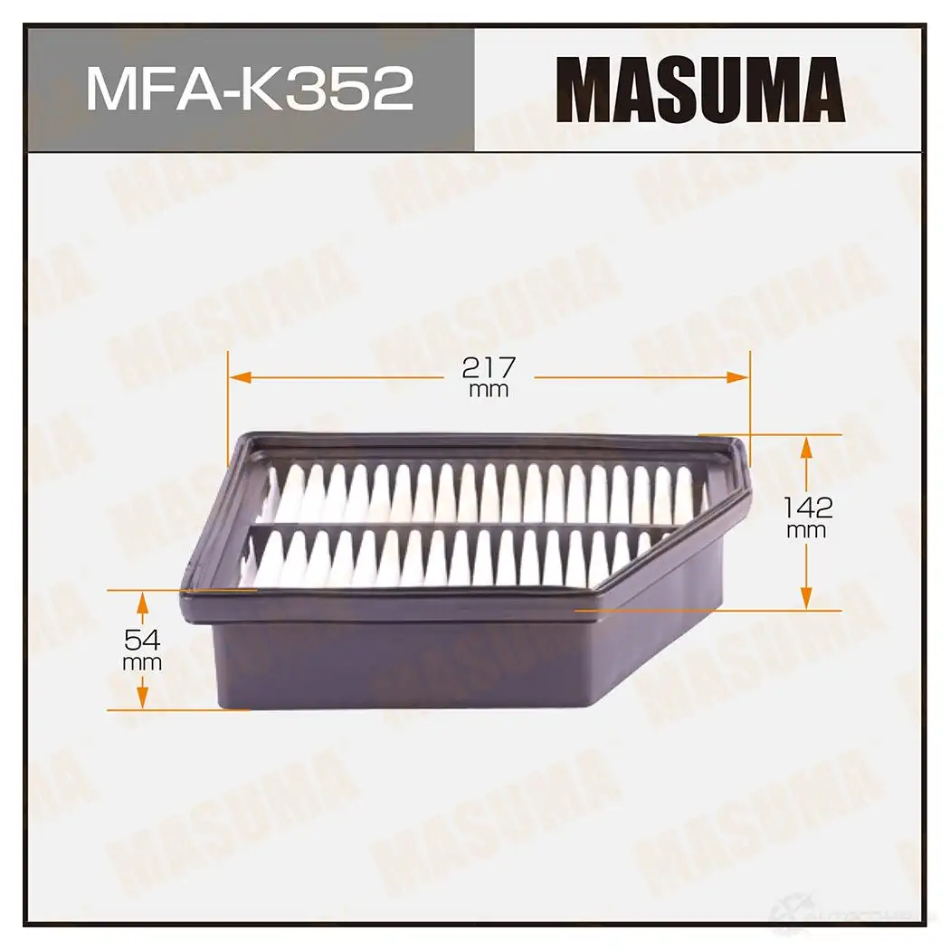 Фильтр воздушный MASUMA 1439698179 MFA-K352 C XWPH изображение 0