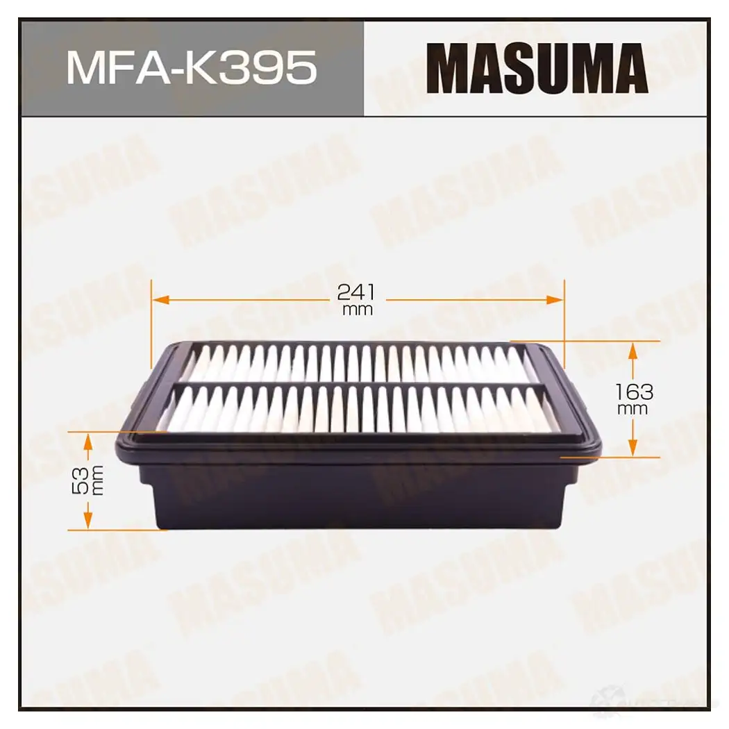 Фильтр воздушный MASUMA TBJOB M 1439698185 MFA-K395 изображение 0