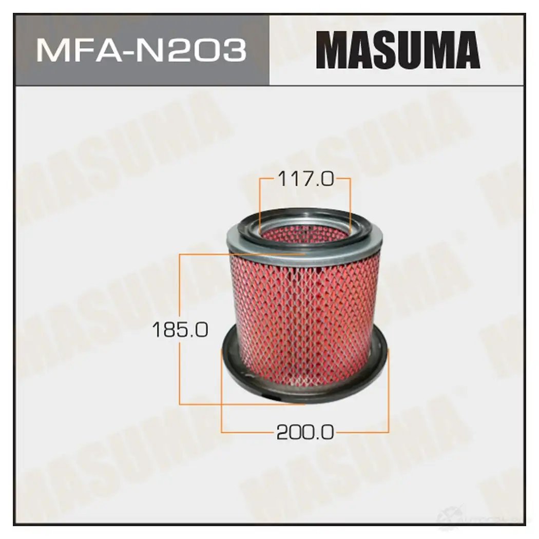 Фильтр воздушный MASUMA MFA-N203 4560116763993 NXR ZJ0 1422884390 изображение 0
