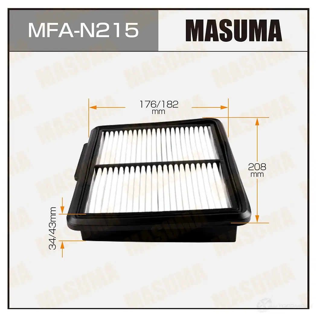 Фильтр воздушный MASUMA MFA-N215 1422884384 4560116765881 3VP ZG изображение 0