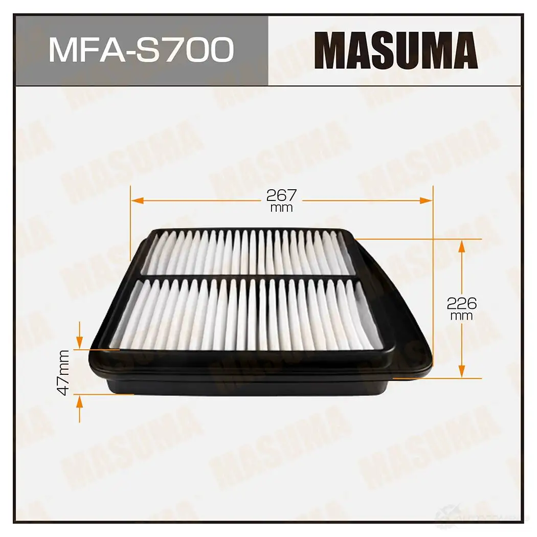 Фильтр воздушный MASUMA MFA-S700 4560116762699 1422884381 QYP0 2X