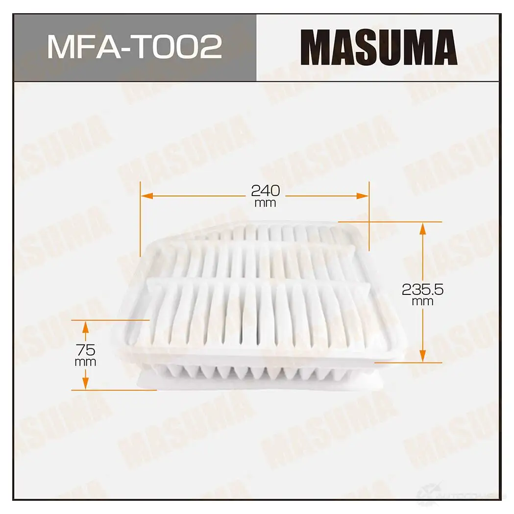 Фильтр воздушный MASUMA MFA-T002 RSA BH 1422883871 4560116761869 изображение 0