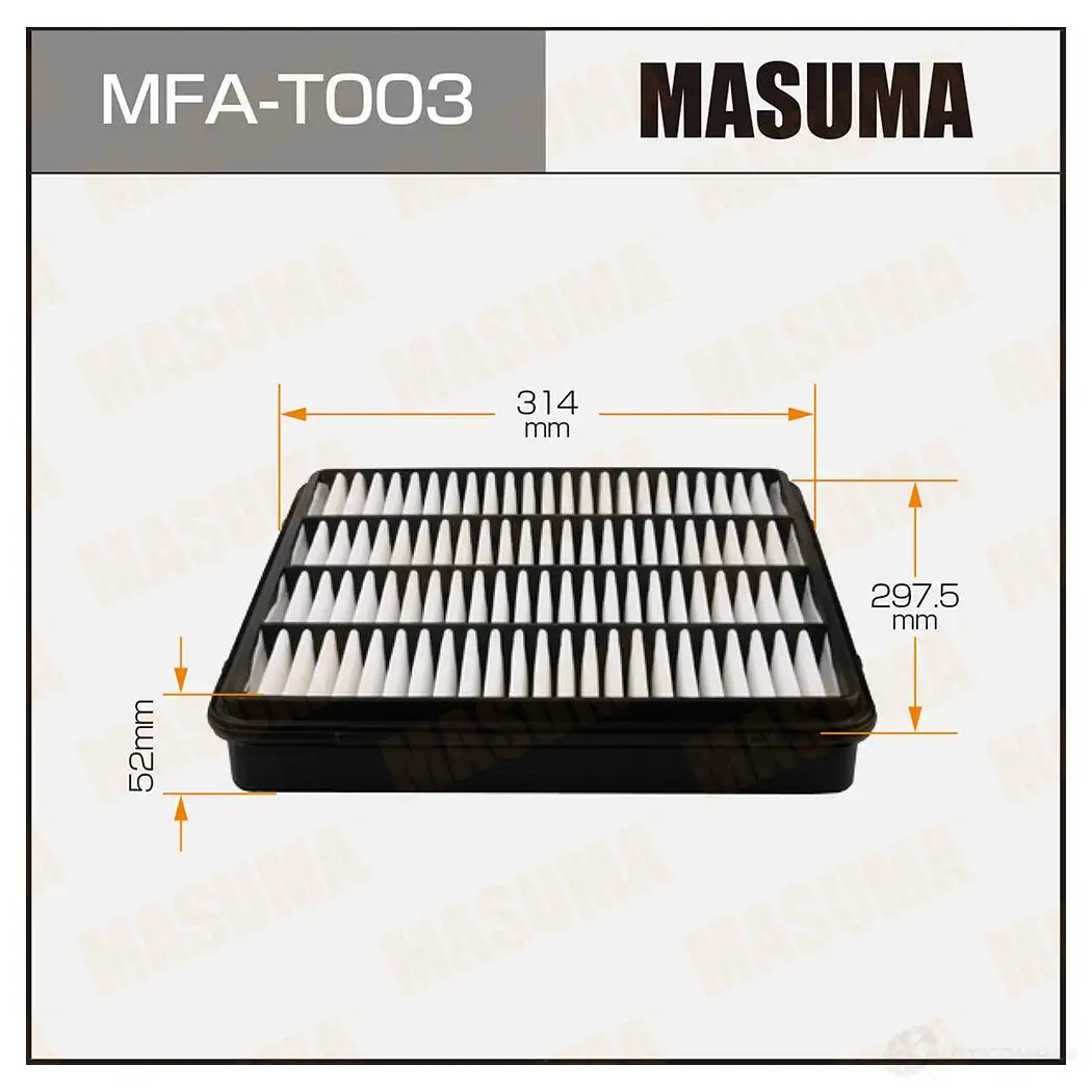 Фильтр воздушный MASUMA 1420577243 4560116762385 P7LP S MFA-T003