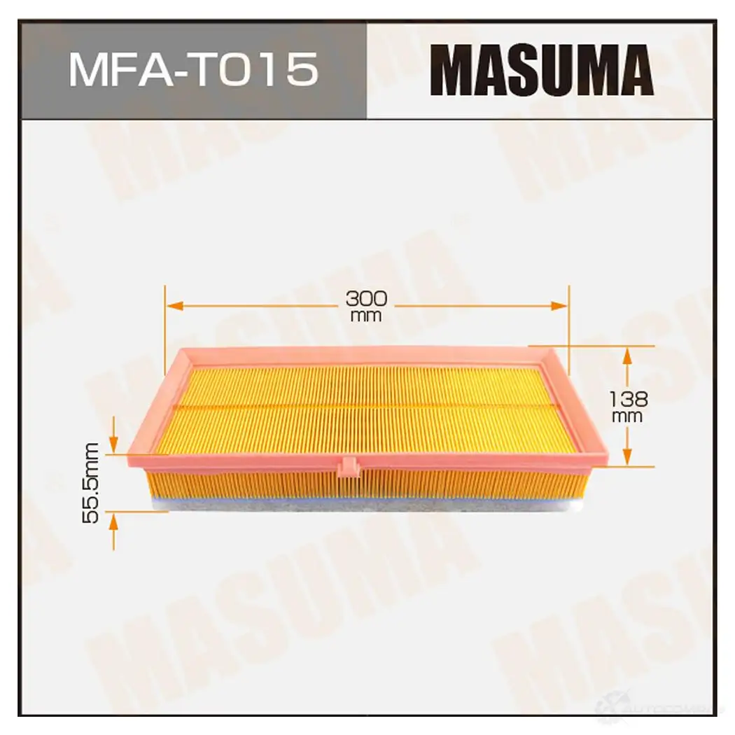 Фильтр воздушный MASUMA MFA-T015 FGFJC IX 1422884519 4560116765188 изображение 0