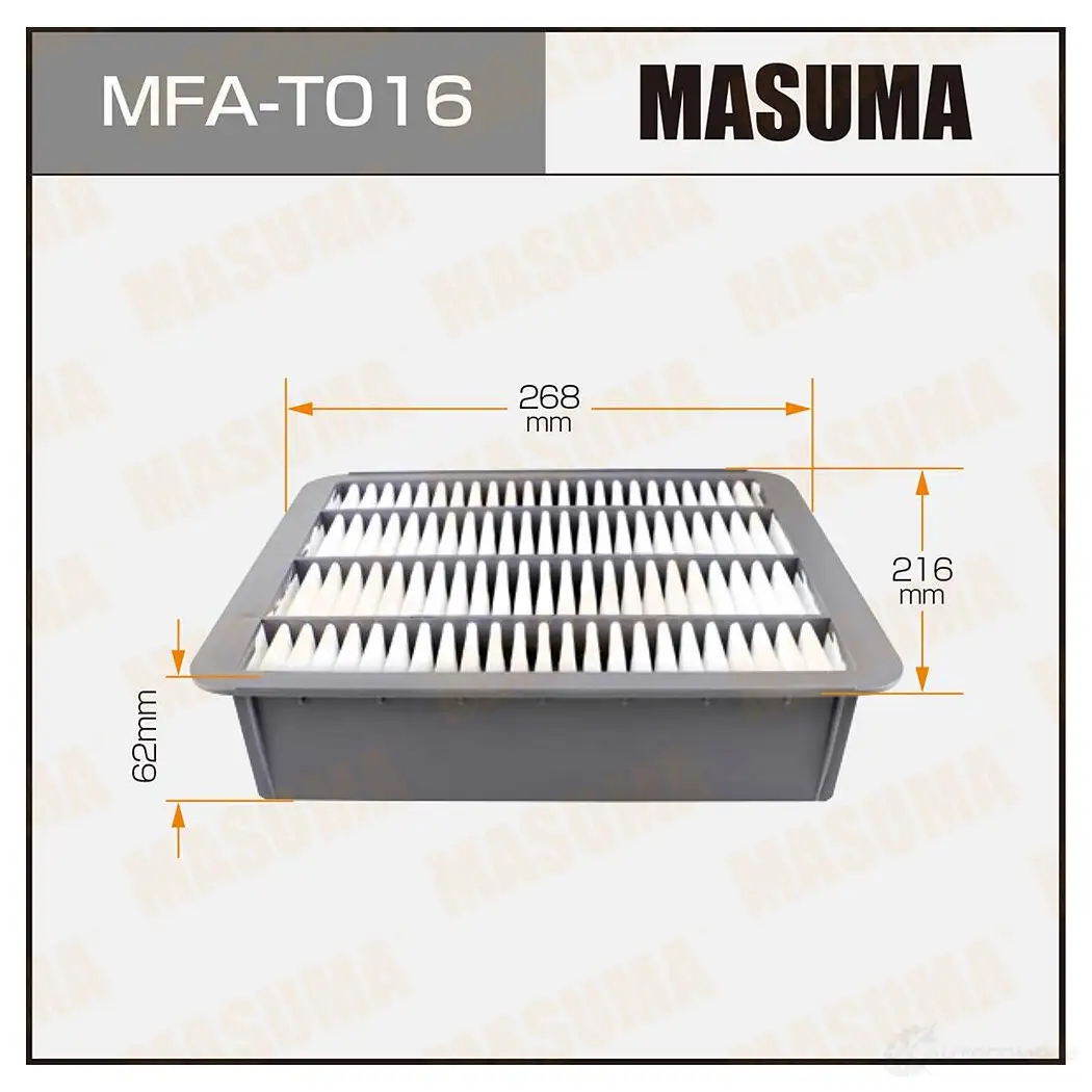 Фильтр воздушный MASUMA 1422884460 MFA-T016 Q 31OMLE изображение 0