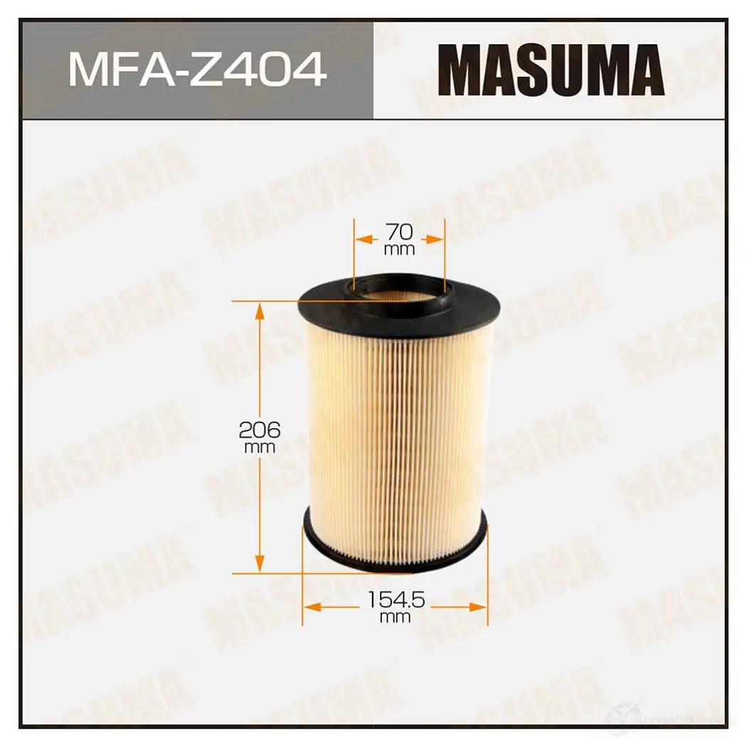 Фильтр воздушный MASUMA 4560116765270 MFA-Z404 1422884516 ITIF2 Q изображение 0