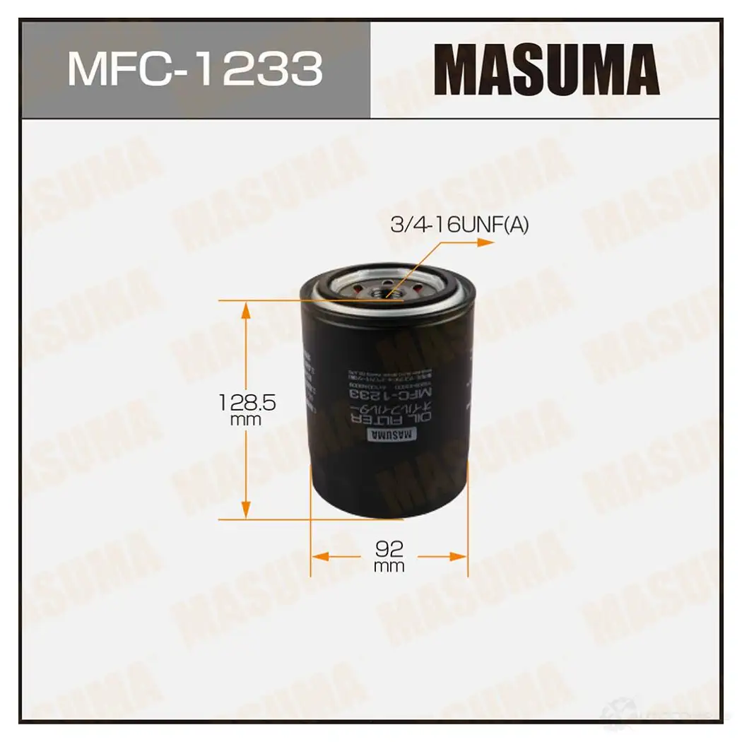Фильтр масляный MASUMA 4560116740079 P79 74E 1420577266 MFC-1233 изображение 0