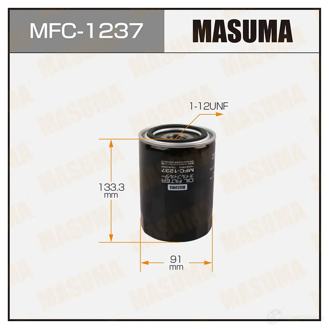 Фильтр масляный MASUMA MFC-1237 1420577268 4560116740062 YQ HX2 изображение 0
