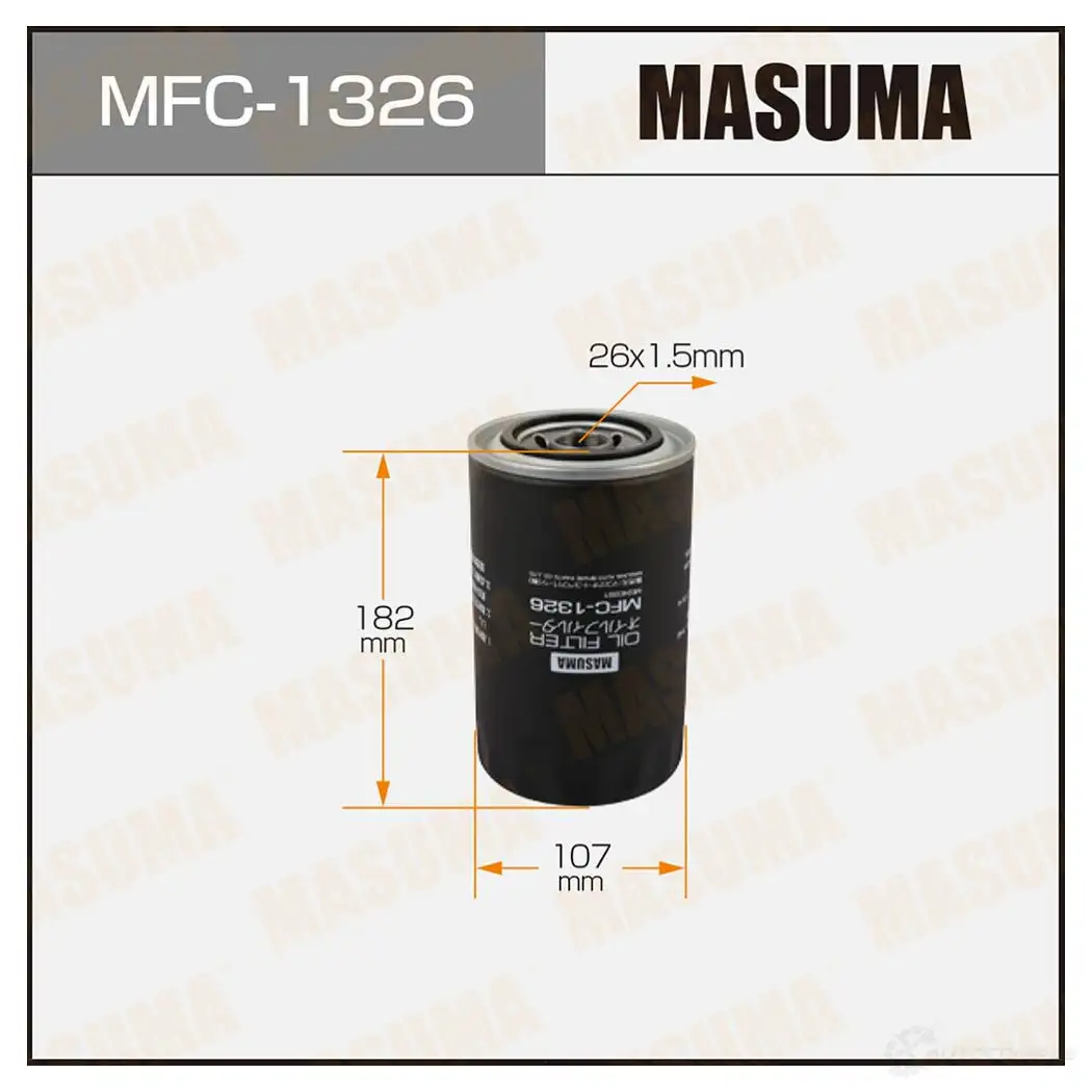 Фильтр масляный MASUMA MFC-1326 4560116740901 QFS TUA 1420577280