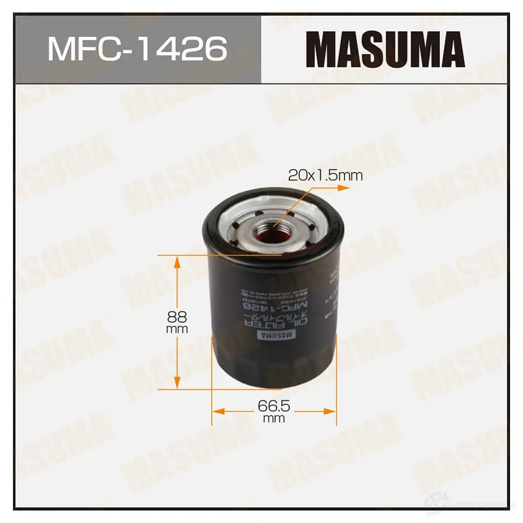 Фильтр масляный MASUMA MFC-1426 1420577260 V UCI4B 4560116740116 изображение 0
