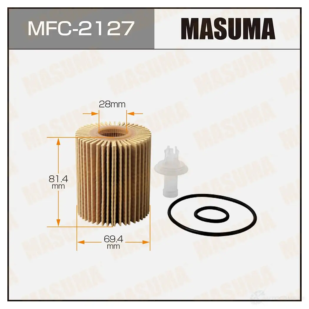 Фильтр масляный (вставка) MASUMA 88CMKO H MFC-2127 4560116741182 1420577293 изображение 0