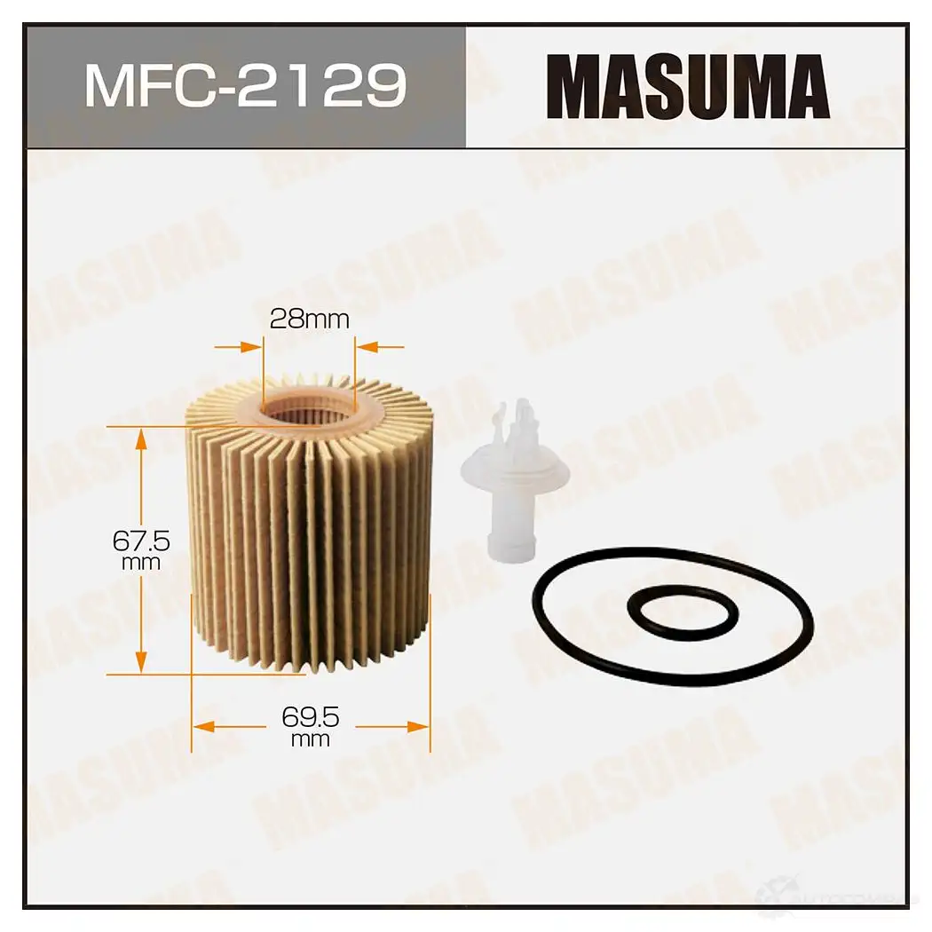 Фильтр масляный (вставка) MASUMA J YASIS 1420577295 MFC-2129 4560116741632 изображение 0