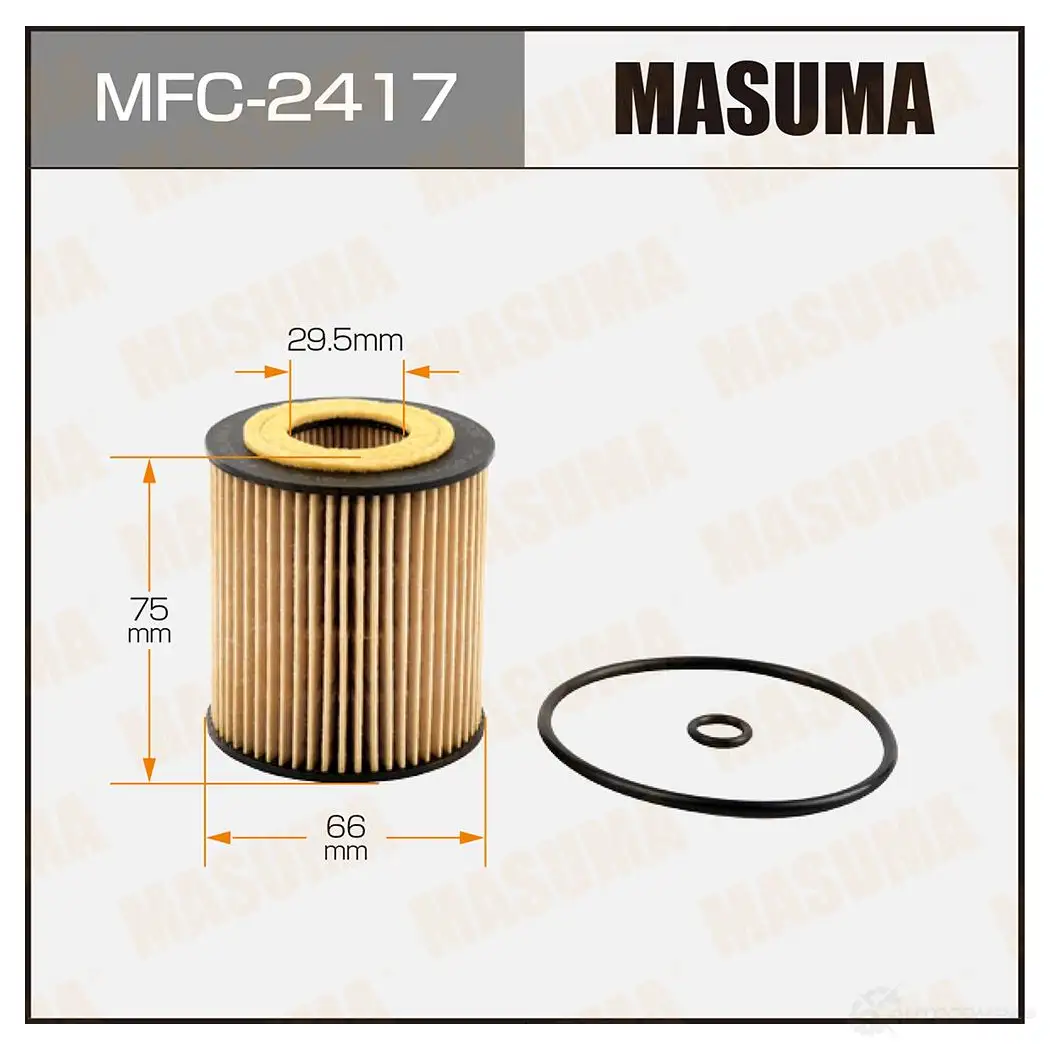 Фильтр масляный (вставка) MASUMA 4560116741656 SPL 27EB MFC-2417 1420577264 изображение 0