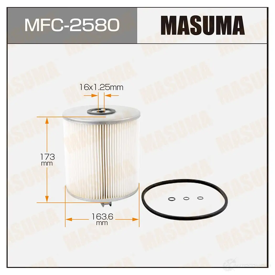 Фильтр масляный (вставка) MASUMA RUXP 7C 4560116742356 1422884347 MFC-2580