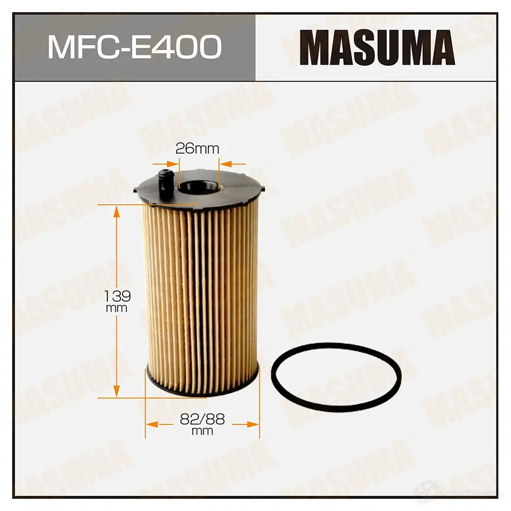 Фильтр масляный (вставка) MASUMA MFC-E400 1422883877 4560116741175 7DC71 C изображение 0