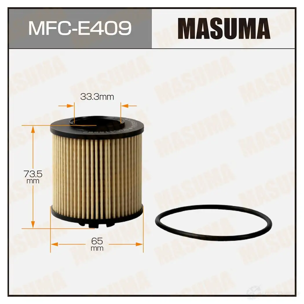 Фильтр масляный (вставка) MASUMA MFC-E409 4560116741137 1422884320 41D9TI S изображение 0