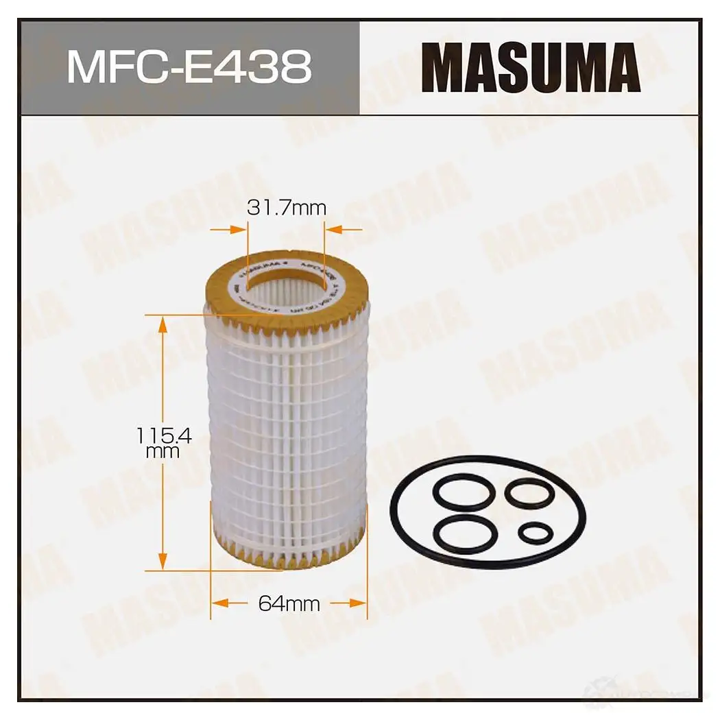 Фильтр масляный (вставка) MASUMA MFC-E438 6U GW9U 1439698195