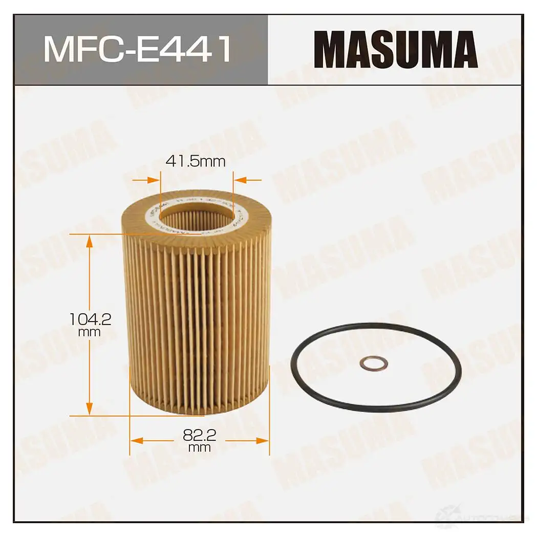 Фильтр масляный (вставка) MASUMA 1439698196 MFC-E441 Y 3K32 изображение 0