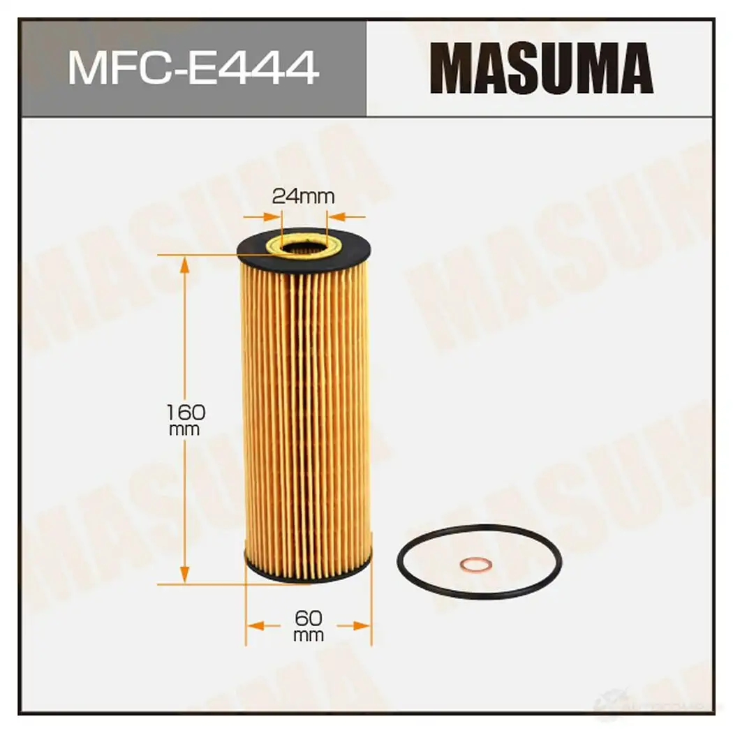 Фильтр масляный (вставка) MASUMA MFC-E444 1439698198 DO1U P изображение 0
