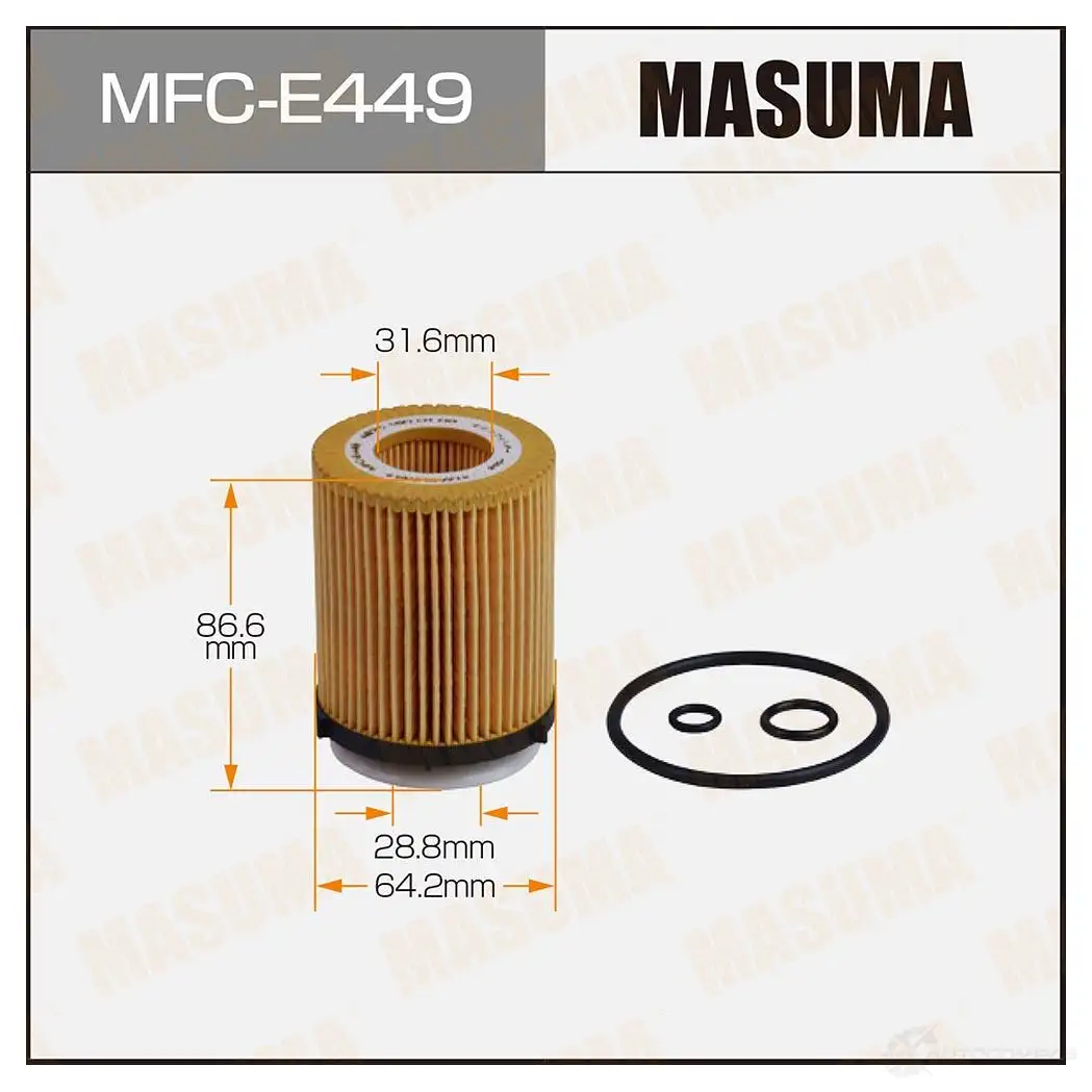 Фильтр масляный (вставка) MASUMA OB9CE 8F MFC-E449 1439698201