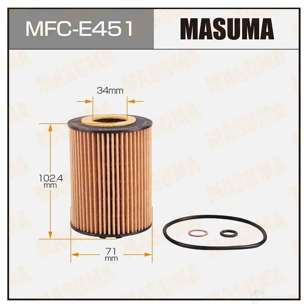 Фильтр масляный (вставка) MASUMA 1439698202 Y SGV3 MFC-E451 изображение 0