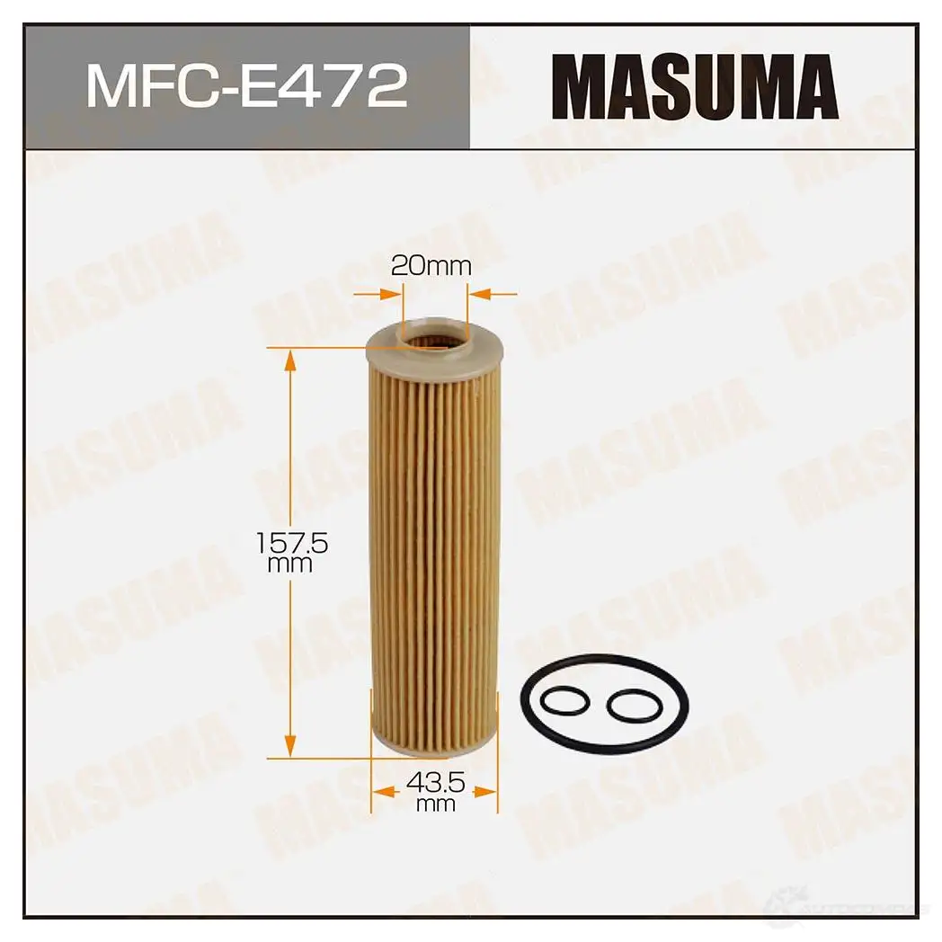 Фильтр масляный (вставка) MASUMA 1439698206 MFC-E472 R6WJ 5BN изображение 0