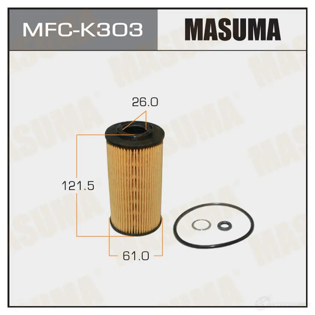 Фильтр масляный (вставка) MASUMA 4560116741281 MFC-K303 0WOJ MN 1422884335 изображение 0